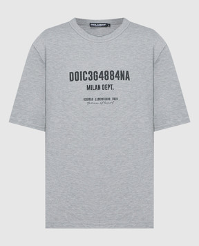 Dolce&Gabbana Gray t-shirt with a reverse effect G8RF4TG7K0C