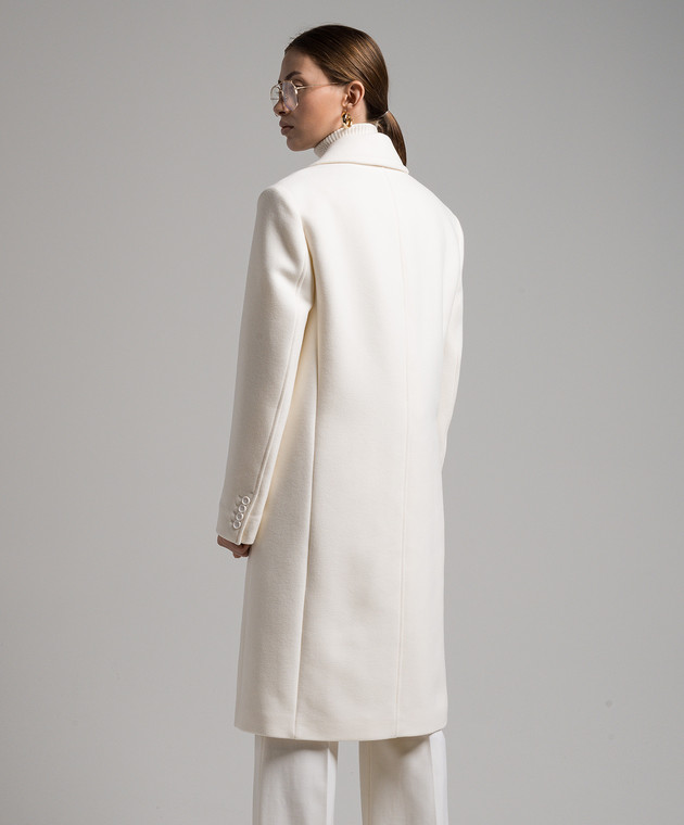 Michael Kors White coat made of wool DOA7010073108 buy with Belgium delivery at Symbol