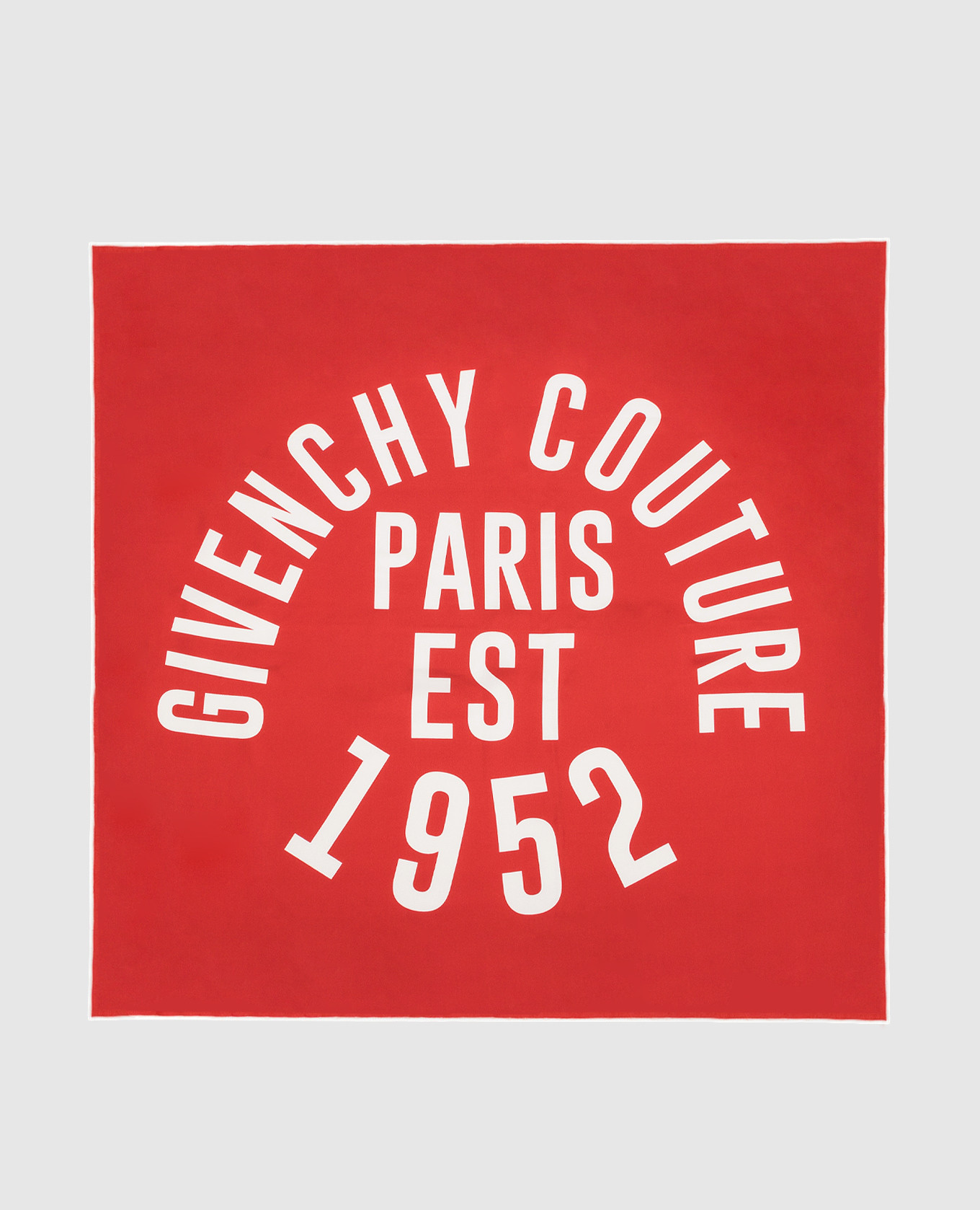 

Red silk logo scarf Givenchy