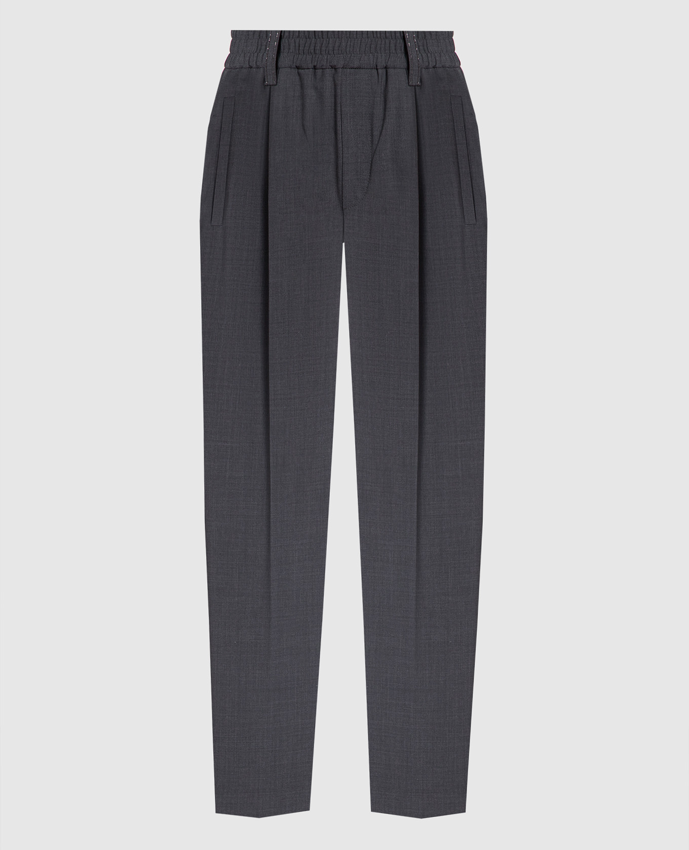 

Gray pants with monil chain Brunello Cucinelli, Grey