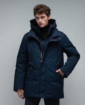 Mackage Edward blue down jacket with logo EDWARDNFR