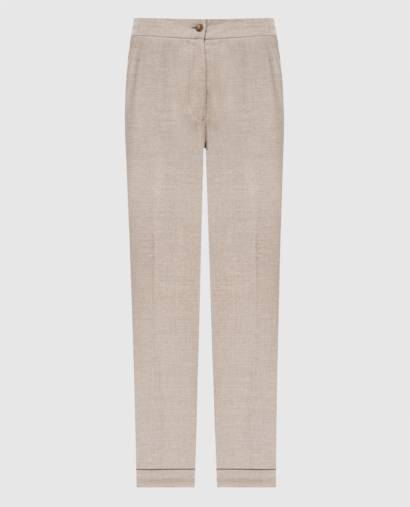 

Beige pants made of wool and cashmere Enrico Mandelli
