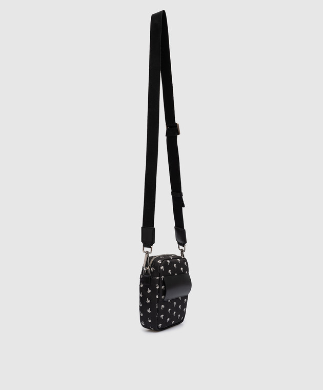 ◆Palm Angels 23SS 最新作◆MINI PALMS◆クロスボディバッグ◆ Palm Angels - Black Mini Palms print crossbody bag