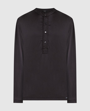 Tom Ford Brown silk pajama shirt T4H161010