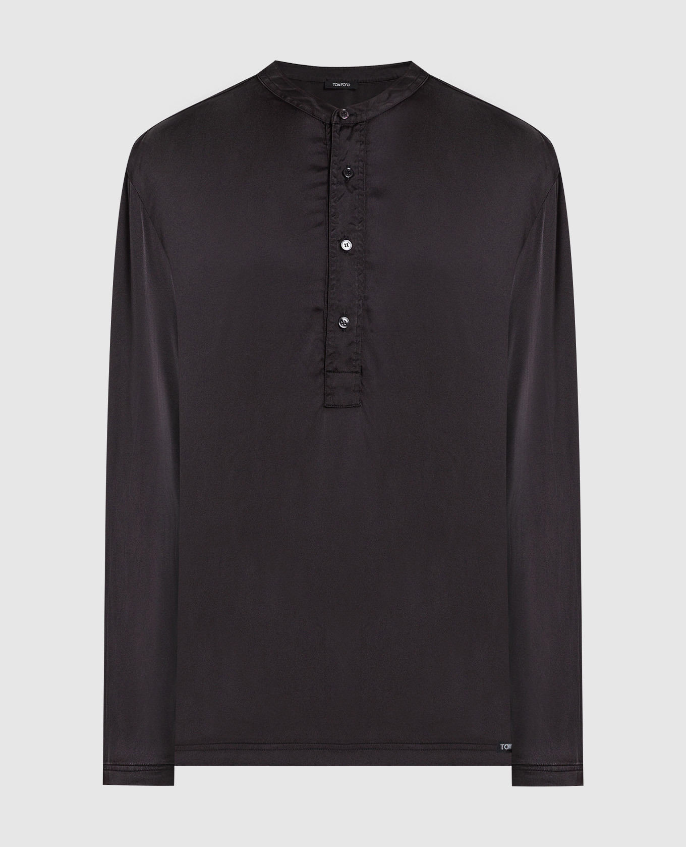 Brown silk pajama shirt Tom Ford
