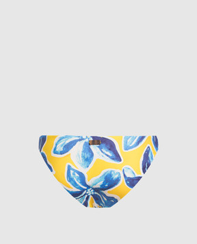 Vilebrequin Yellow panties from the Lamitie swimsuit in a print LMTH3H07