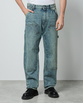 Dolce&Gabbana Blue jeans with a distressed effect GP02QDG8KF9