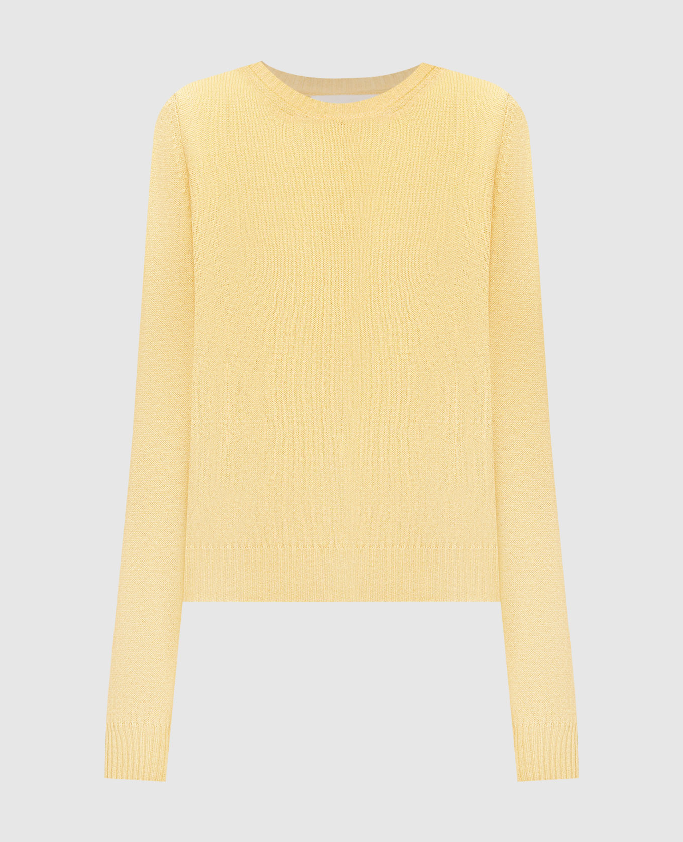 

Yellow cashmere jumper Solotre