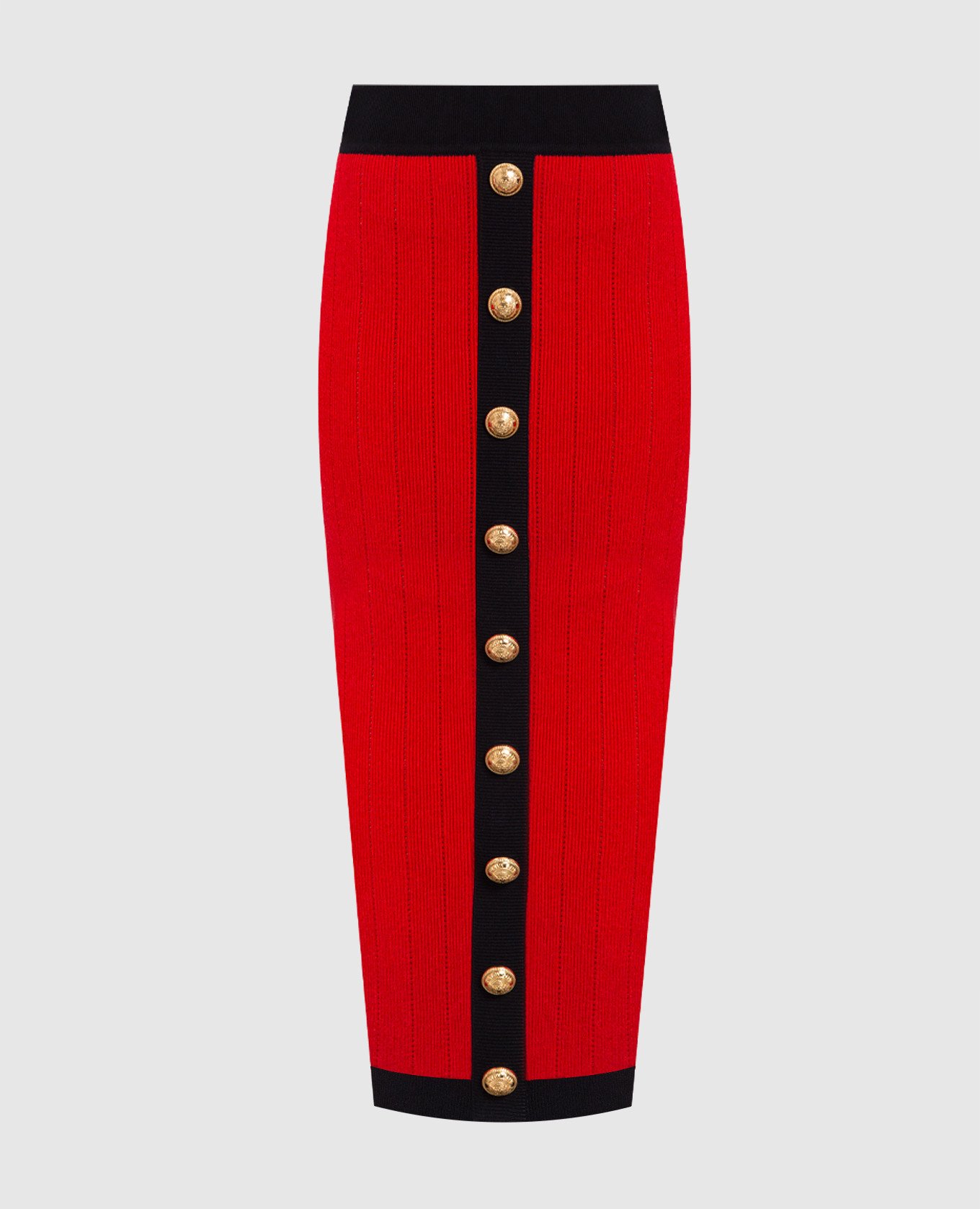 

Red midi skirt Balmain