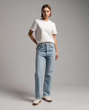 AGOLDE 90'S blue jeans with a distressed effect A0691463