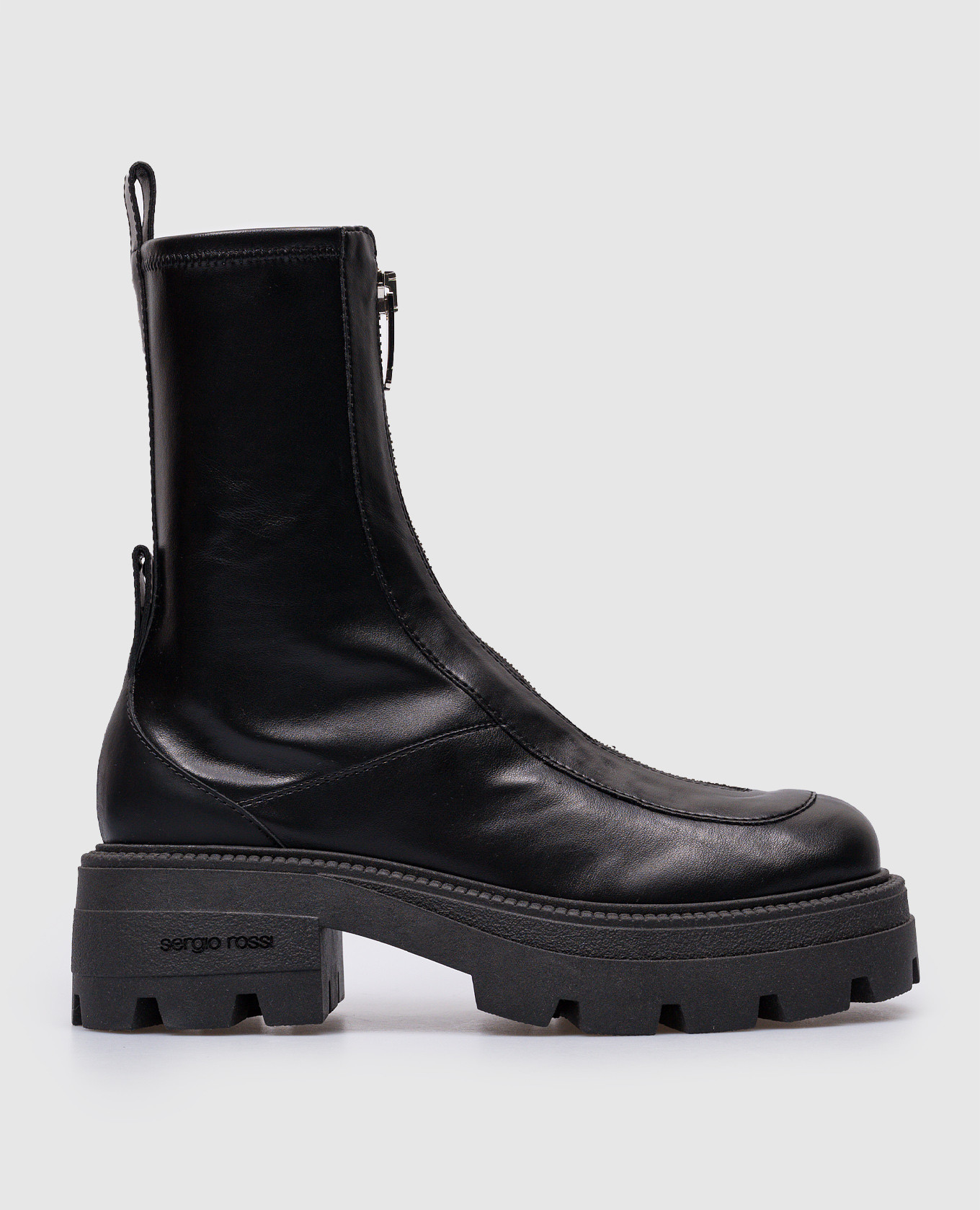 Sergio Rossi Milla black leather boots