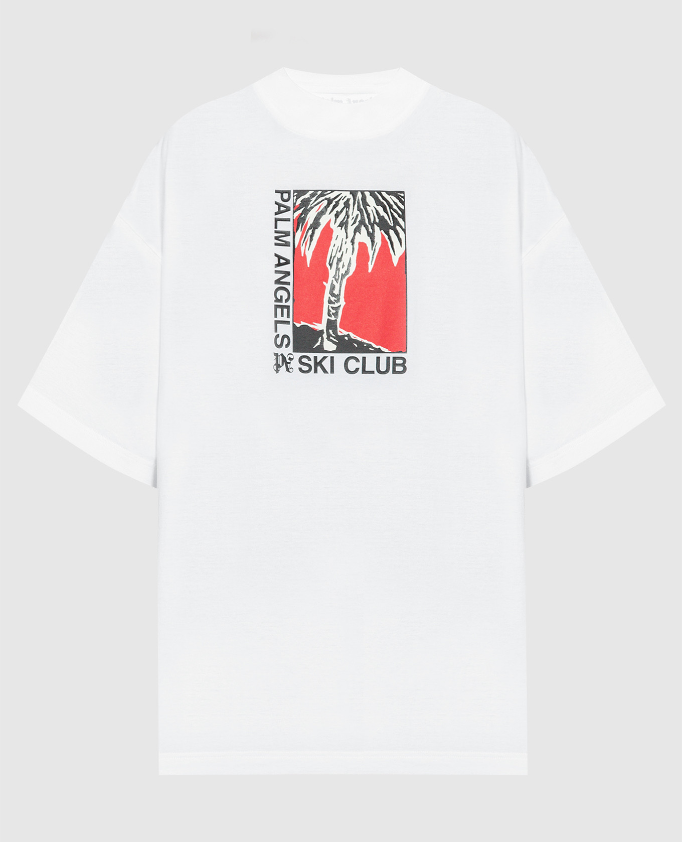 

Palm Ski Club white t-shirt with logo print Palm Angels