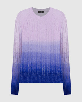 Etro Purple gradient wool jumper WRKE0009AL115