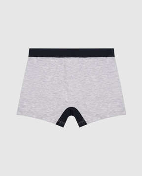 Story Loris Children's gray boxer briefs with a logo print 3608846
