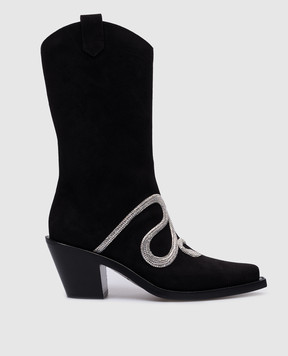 Rene Caovilla Black Suede Savannah Boots C11849065