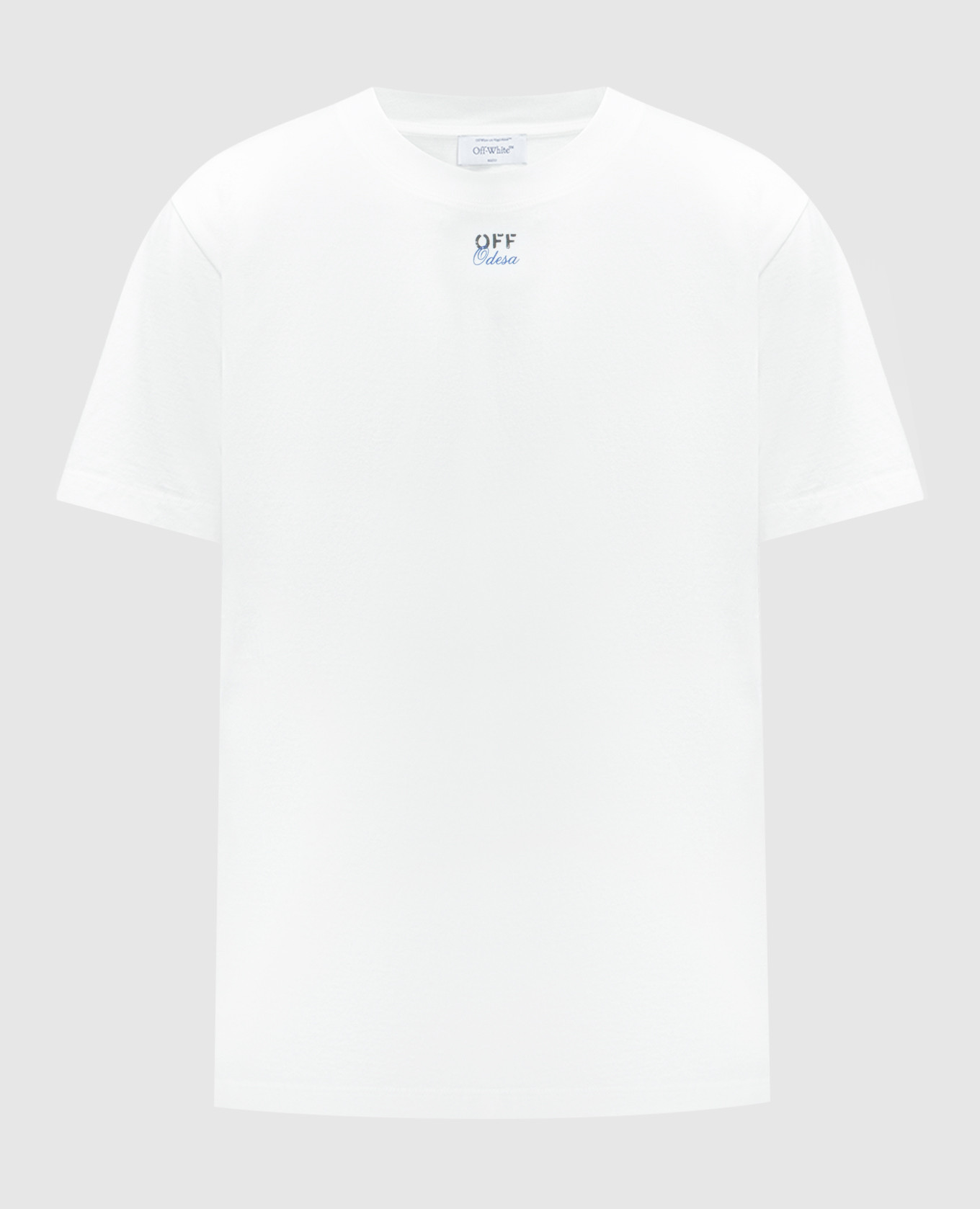 Off-White - White t-shirt with Off-White Odesa print