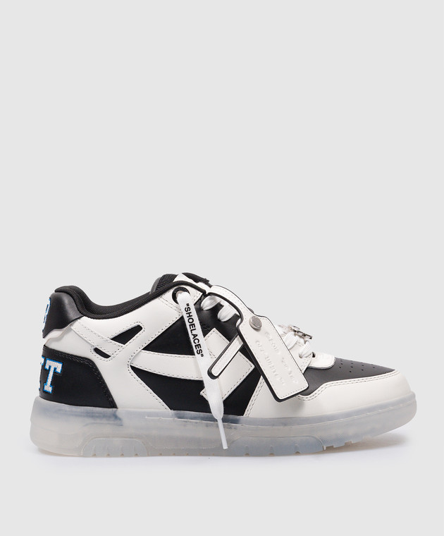 Off-White - Logic Out Of Office black leather sneakers 