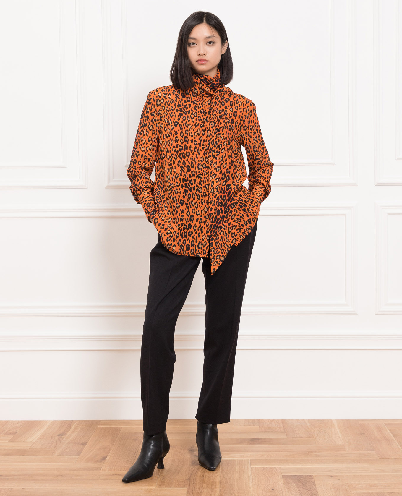 Silk blouse in leopard pattern Ermanno Scervino 2