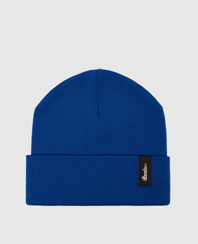 Borsalino Hill Street Blue Logo Wool Cap 130356WV