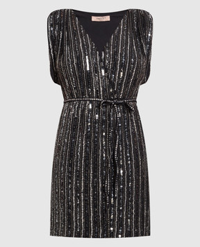 Twinset Black dress with sequins 222TP2591