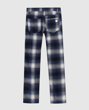 Stefano Ricci Children's plaid trousers YFT7400070K10T