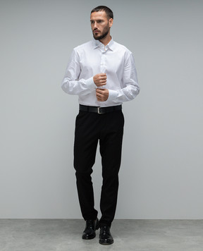 Stefano Ricci White shirt with metallic logo MC007152L1600