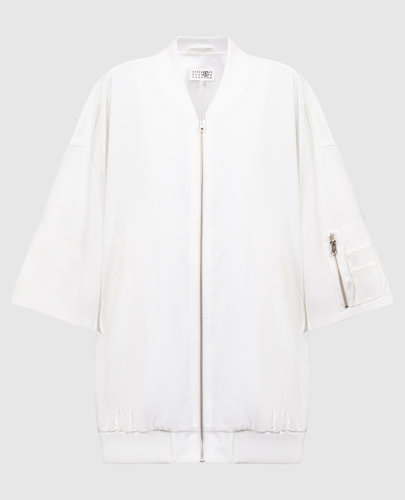 White bomber jacket maison margiela mm6