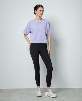AUTRY Purple t-shirt with logo A24ETSPW581L
