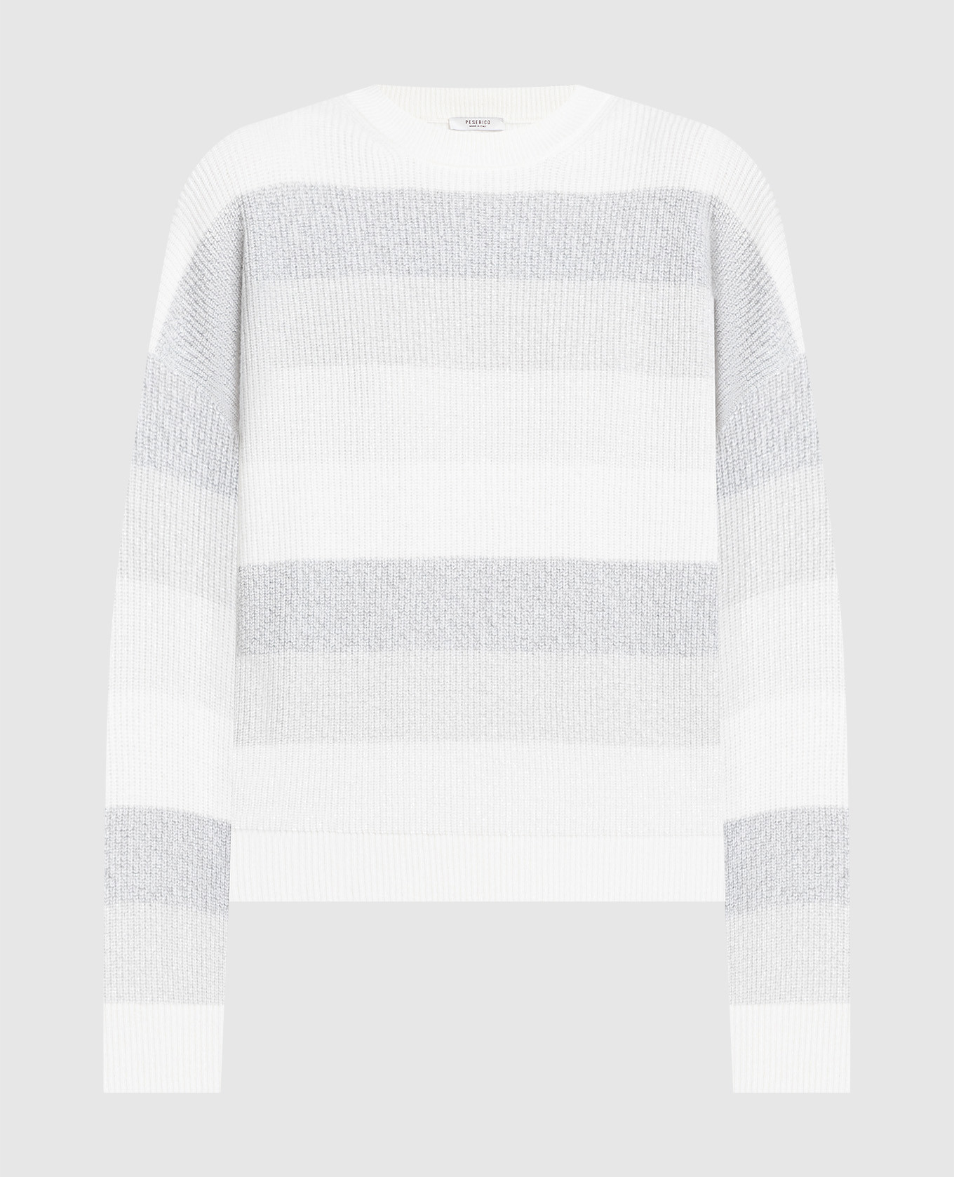 

White wool, cashmere and silk jumper with lurex Peserico