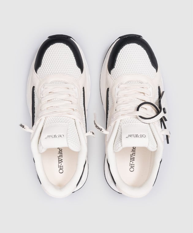 Off-White - White leather Kick Off sneakers with logo