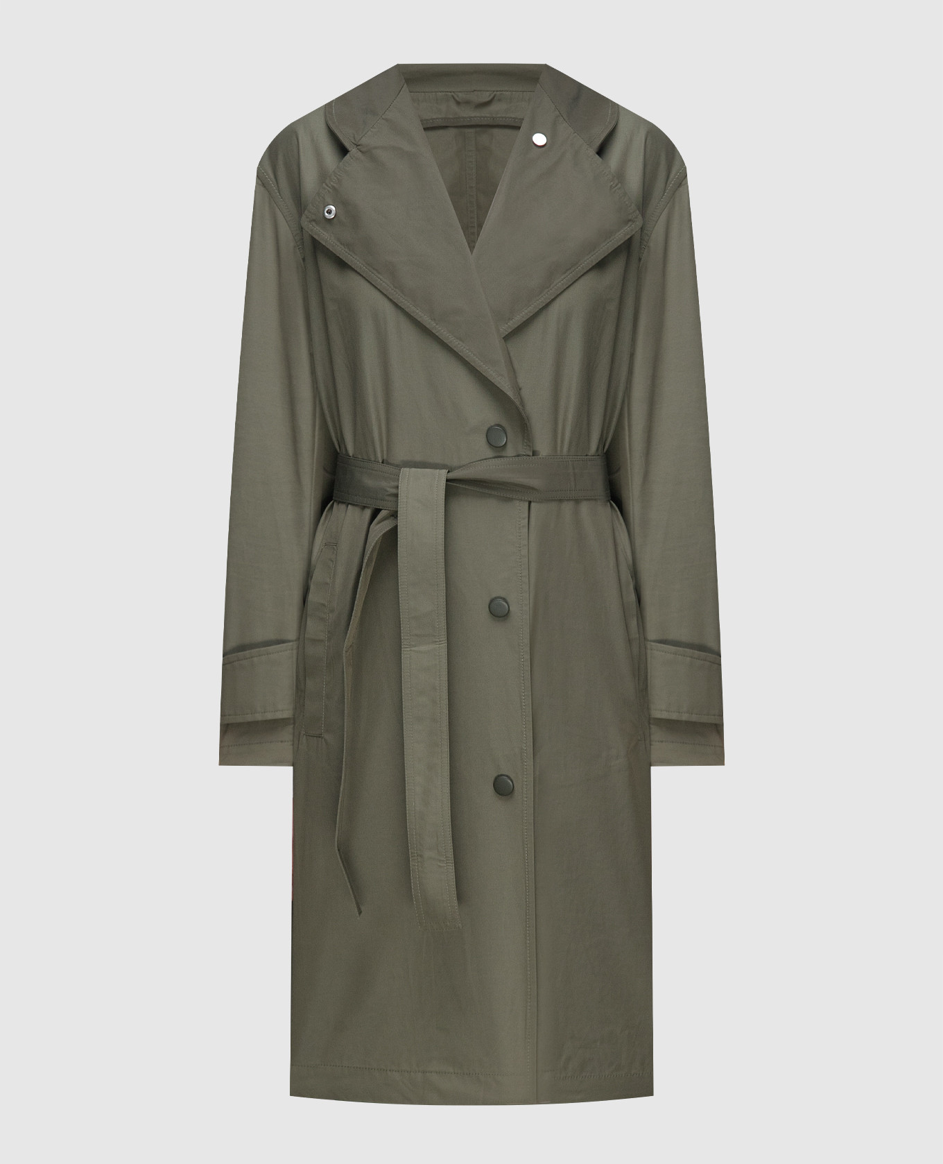 Khaki raincoat yves salomon