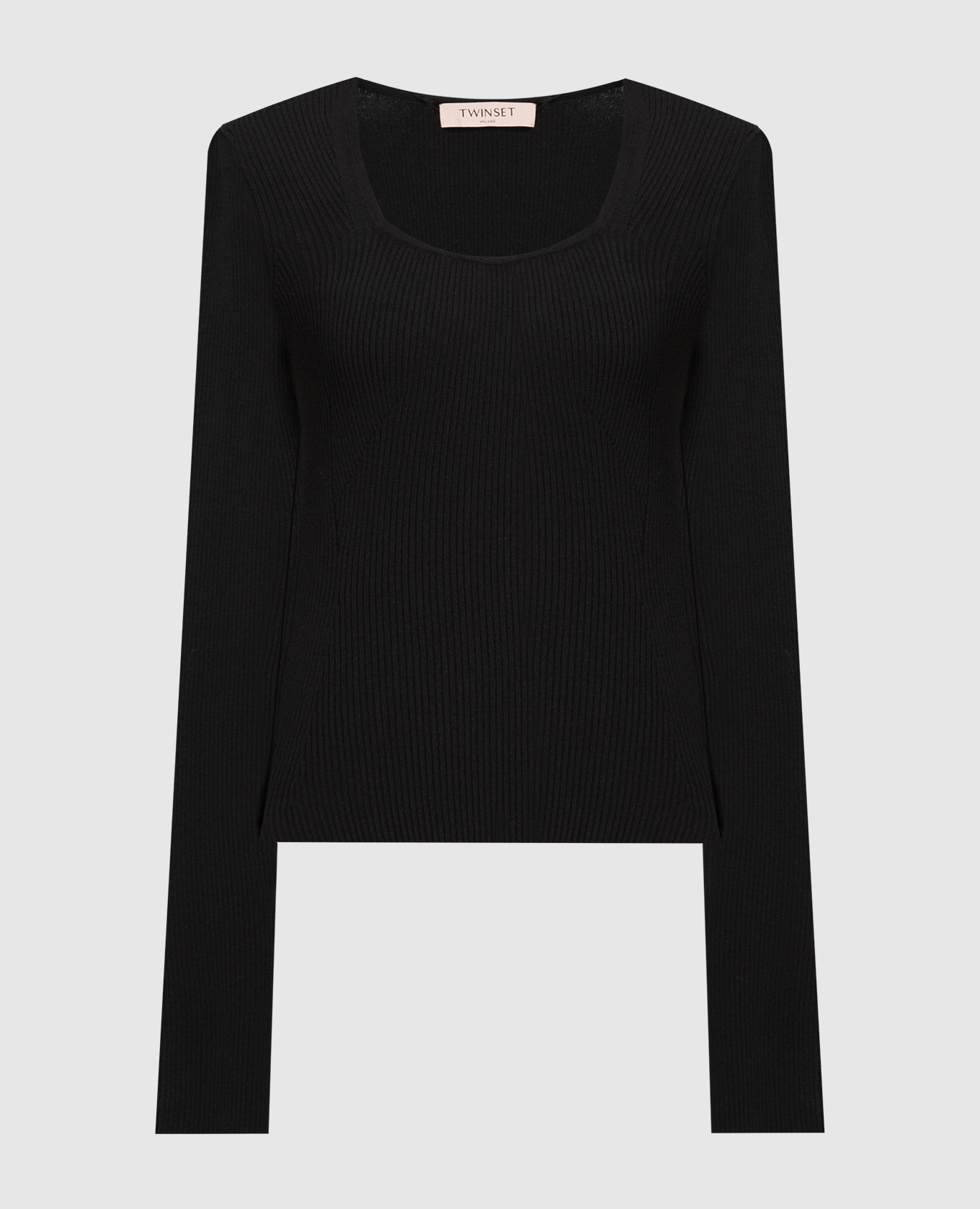 

Black striped longsleeve Twinset, Черный