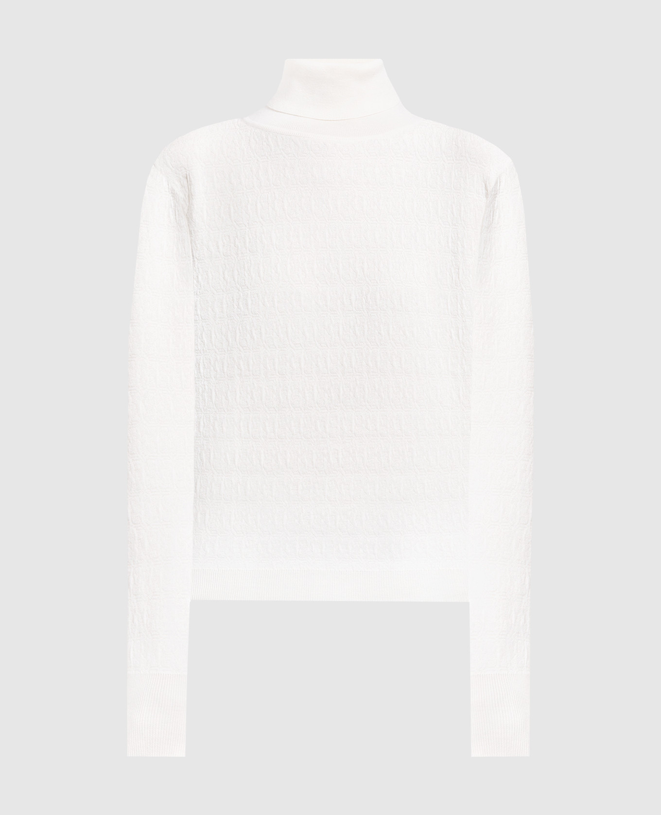 

White golf with wool in a pattern Bally, Белый