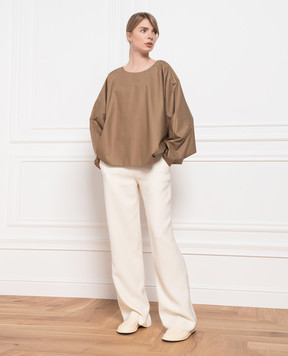 The Row Dark beige top 6038W2165