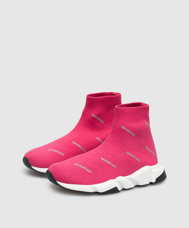 Balenciaga Children s pink Speed sneakers with a logo 597425W2DF1 buy with Hungary delivery at Symbol