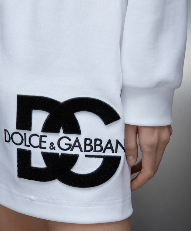 Dolce&Gabbana - White skirt with logo F4CSKZGDB7B - shop