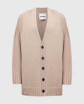 Jil Sander Brown cashmere cardigan J40GP0036J13207