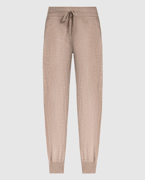 Lou Lou Studio Brown cashmere joggers MADDALENA