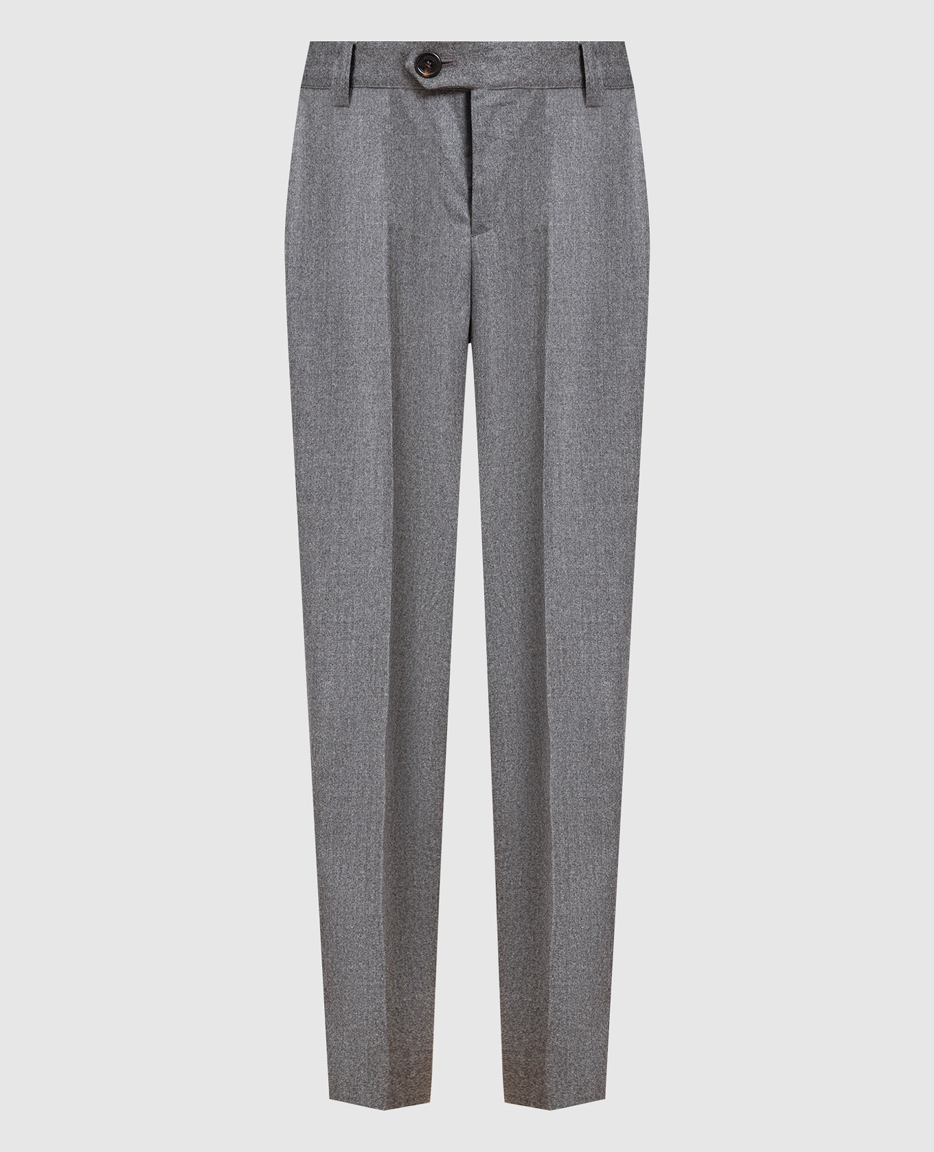 

Gray wool chinos Brunello Cucinelli, Серый