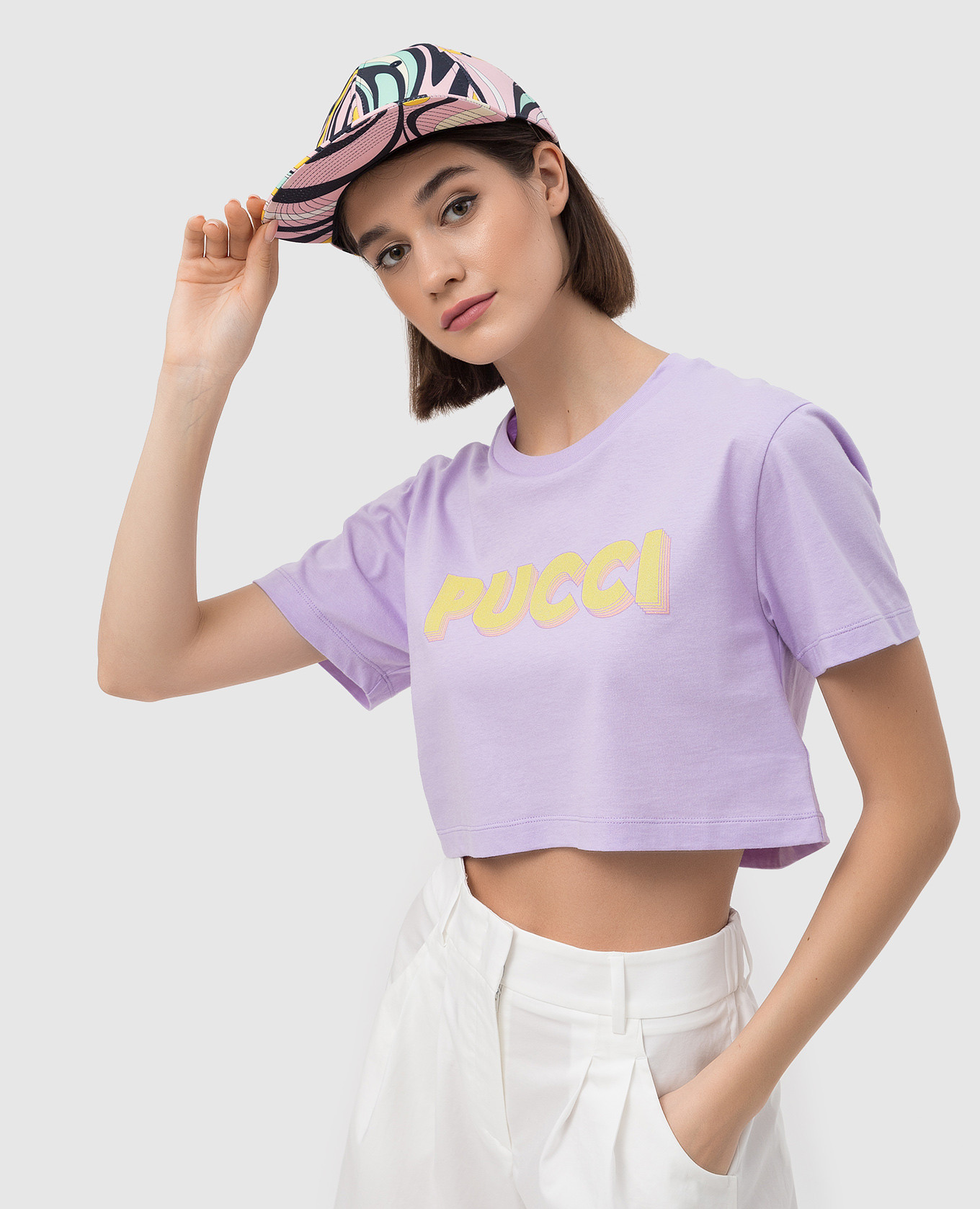 

Cap in Onde print PUCCI, Pink