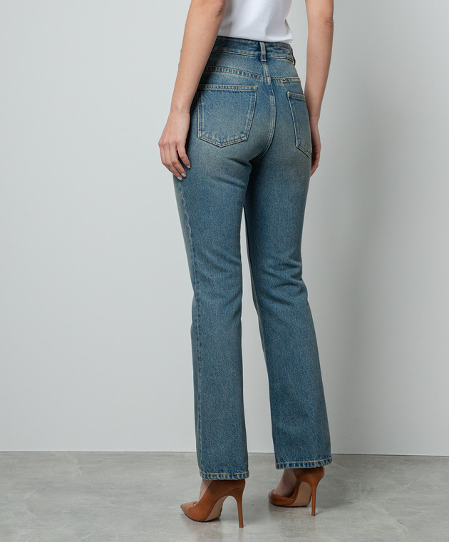 Givenchy - Blue flared jeans with chains BW51145Y9N - shop