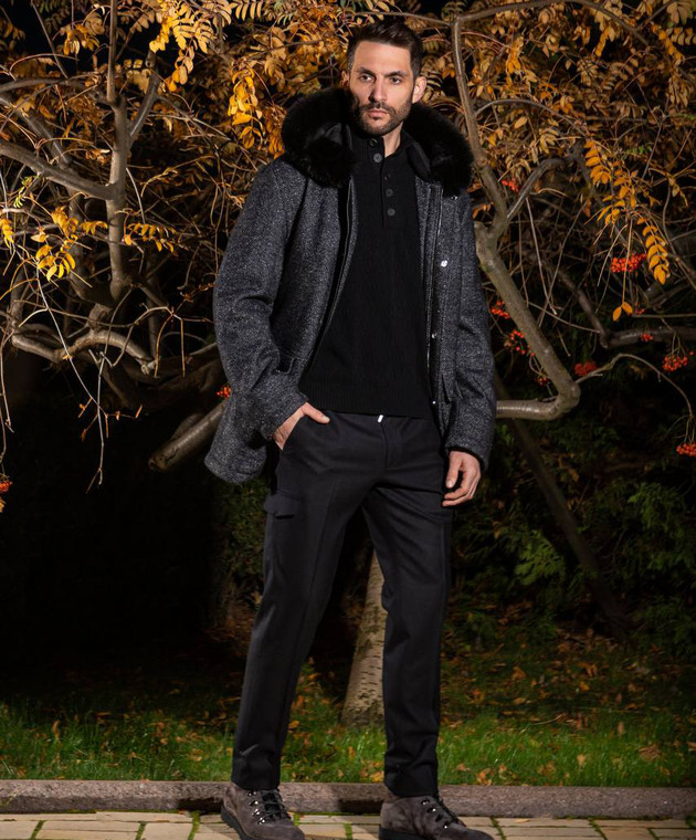 Pull Cachemire Et Soie Stefano Ricci - Fermeture éclair Complète, Motif Texturé 'diamant' - Taille 48/38 - Neuf