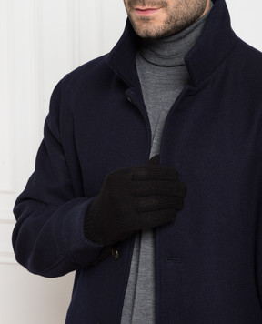 Brunello Cucinelli Black cashmere gloves M2293118