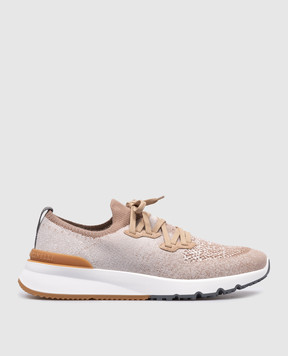 Brunello Cucinelli Brown sneakers with a logo MZUKISO250