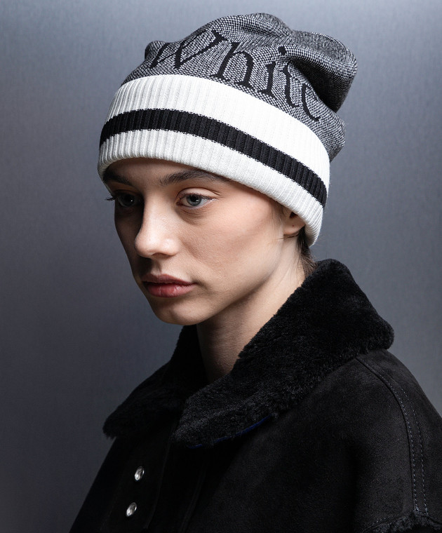 帽子・その他 Off-White White wool cap with logo Off-White c/o Virgil Abloh Hats for Men | Online Sale up to