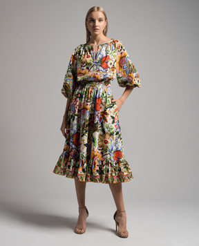 Etro Midi skirt in floral print WRFA001599SP520