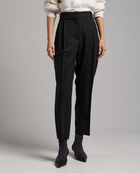 Brunello Cucinelli Gray pants with monil chain M0W07P8308