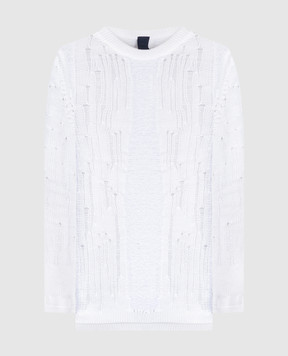 Juun.j White openwork jumper JW4351W011