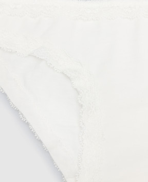 LA PERLA Children's white panties-slips with lace 54547814