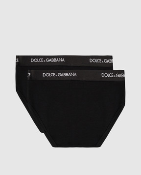 Dolce&Gabbana Children's set of black briefs L4J700G7OCT